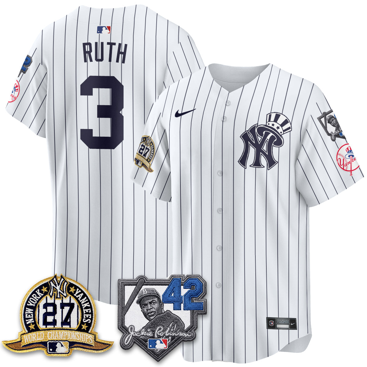 NYY 2026 Jackie Robinson Day Vapor Limited Gold Edition Jersey - All Stitched - V2-NQD
