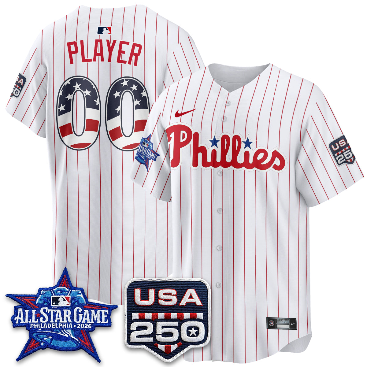 PHI 2026 All Star Edition Vapor Custom Jersey - Stitched