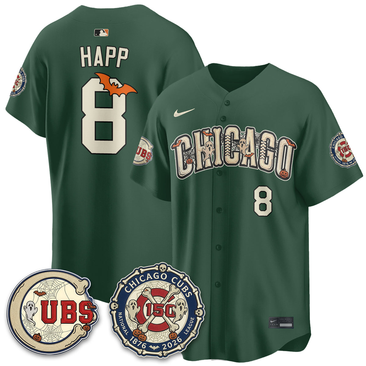 Chicago Cubs Halloween 2026 Vapor Limited Jersey - Stitched