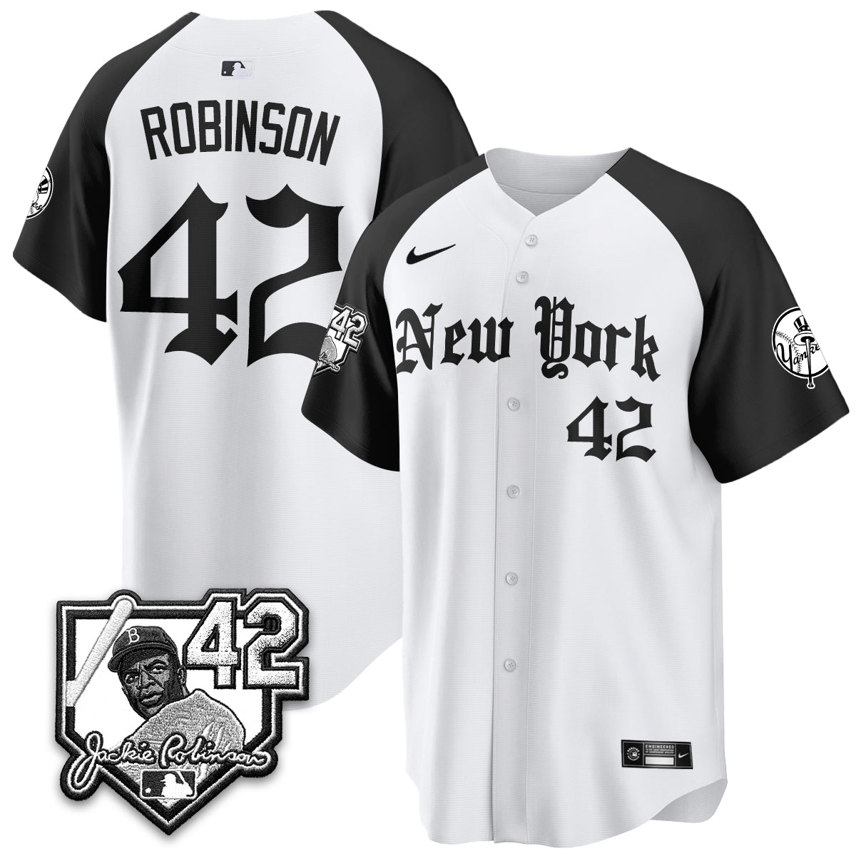 NYY 2026 Jackie Robinson Day Gothic Vapor Limited Jersey - Stitched-NQD