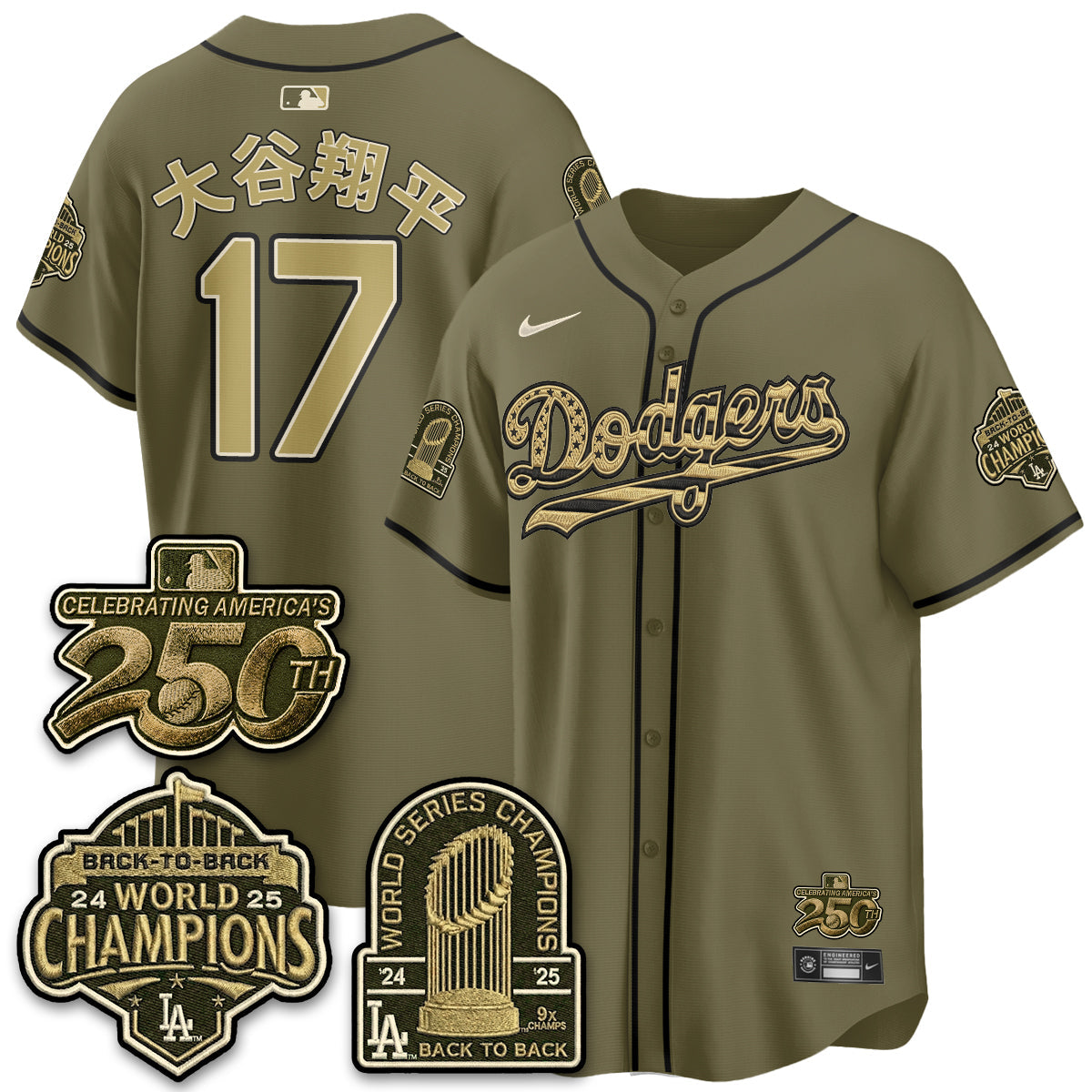 LAD New Era Olive 2026 Armed Forces Day Jersey -Stitched V2-NQD