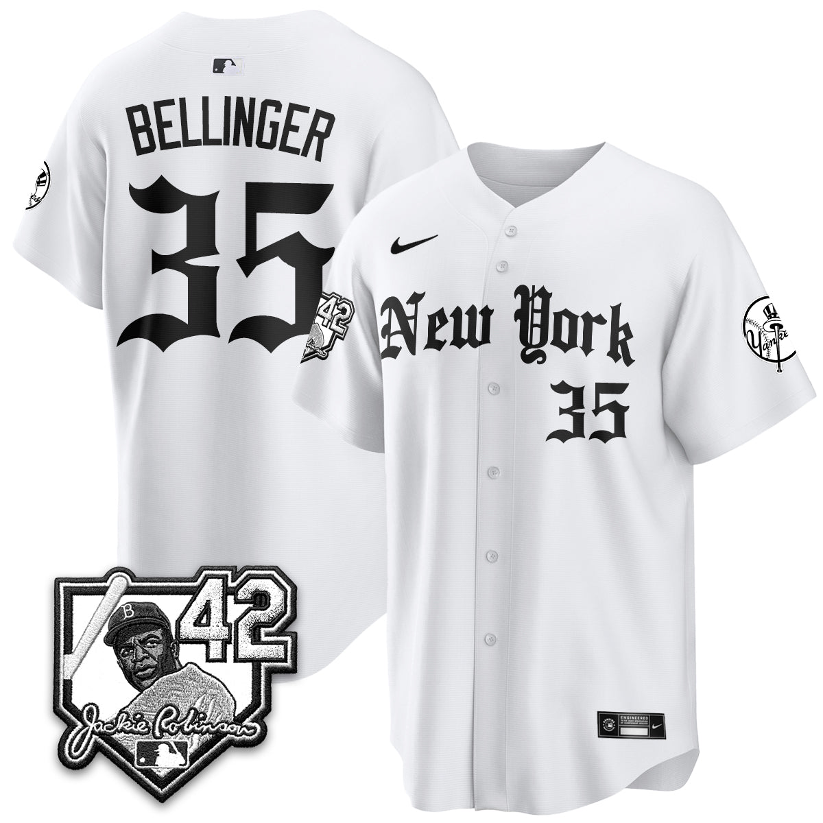 NYY 2026 Jackie Robinson Day Gothic Vapor Limited Jersey - Stitched-NQD