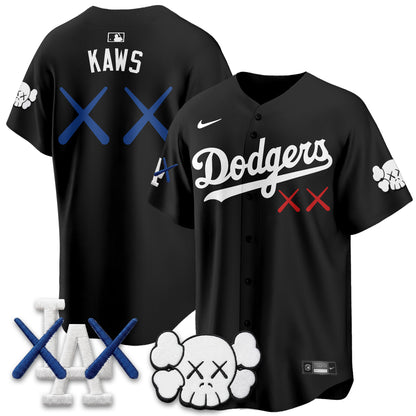 Los Angeles Dodgers x KAWS Edition Vapor Jersey - Stitched