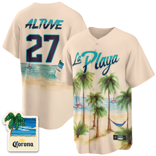 HOU Beach Connect "La Playa" Edition Vapor Jersey- Patch Stitched