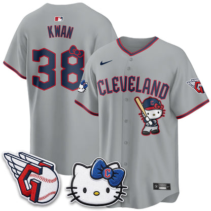 Cleveland Guardians x Meow KT Vapor Jersey - Stitched-NQD