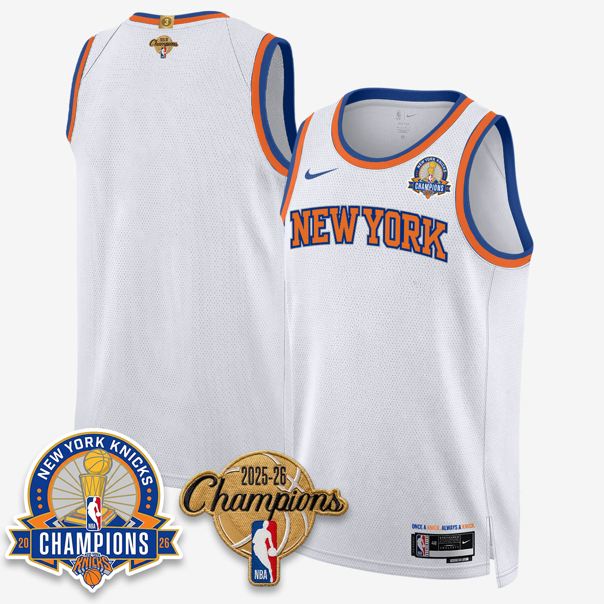 New York Knicks 2026 Basketball Champions Special Edition Vapor Jersey V2- Stitched