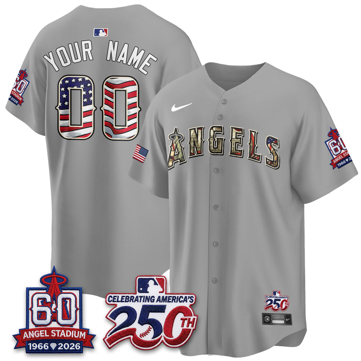 LAA 2026 Independence Day USA Vapor Custom Jersey - Stitched-NQD
