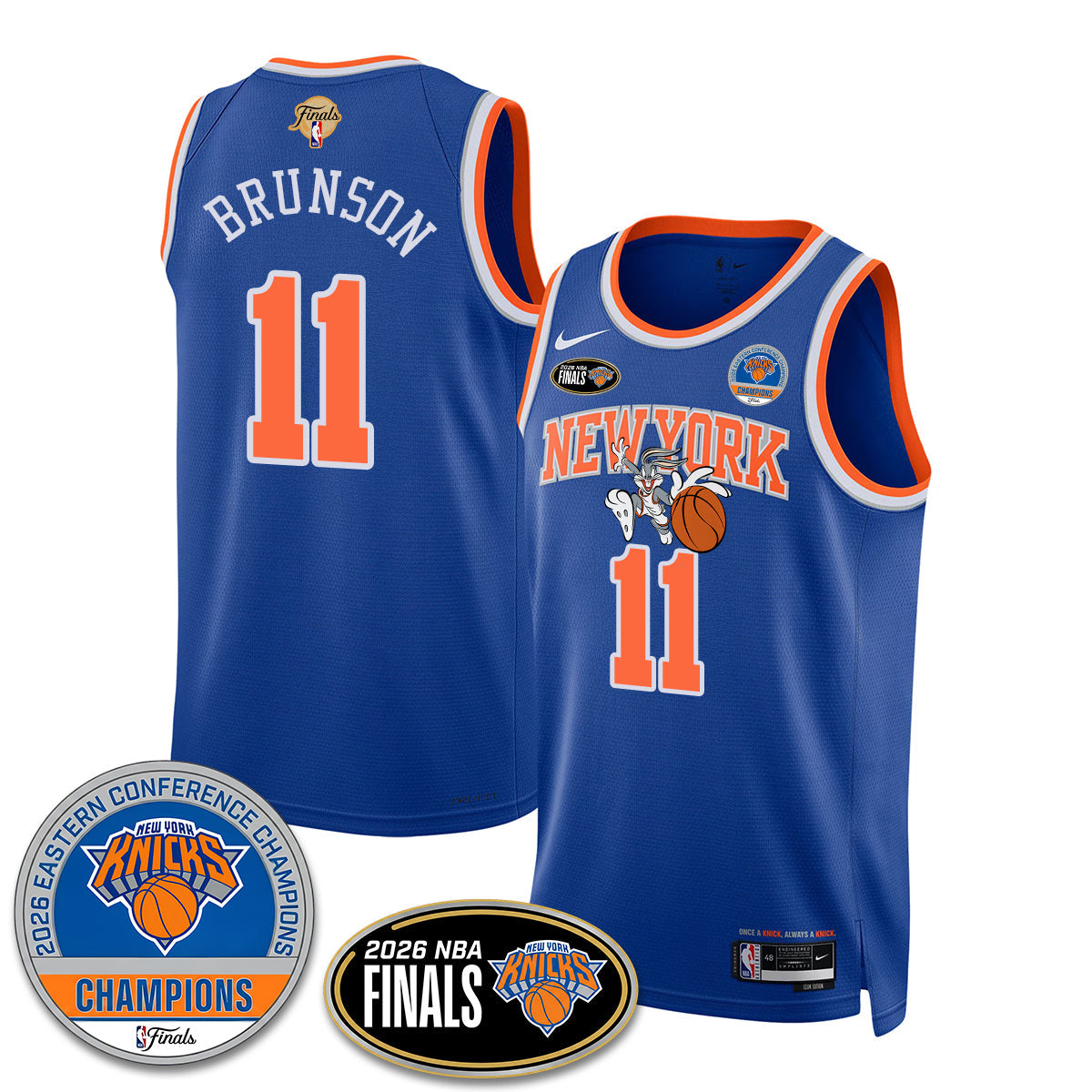 NYK 2026 NBA Eastern Conference Champions x Bunny Vapor Jersey - Stitched-NQD