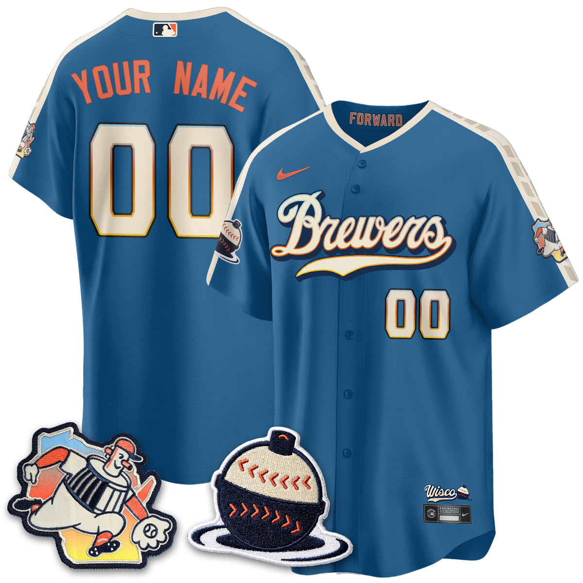 MIL 2026 Brewers City Connect Vapor Limited Custom Jersey - All Stitched