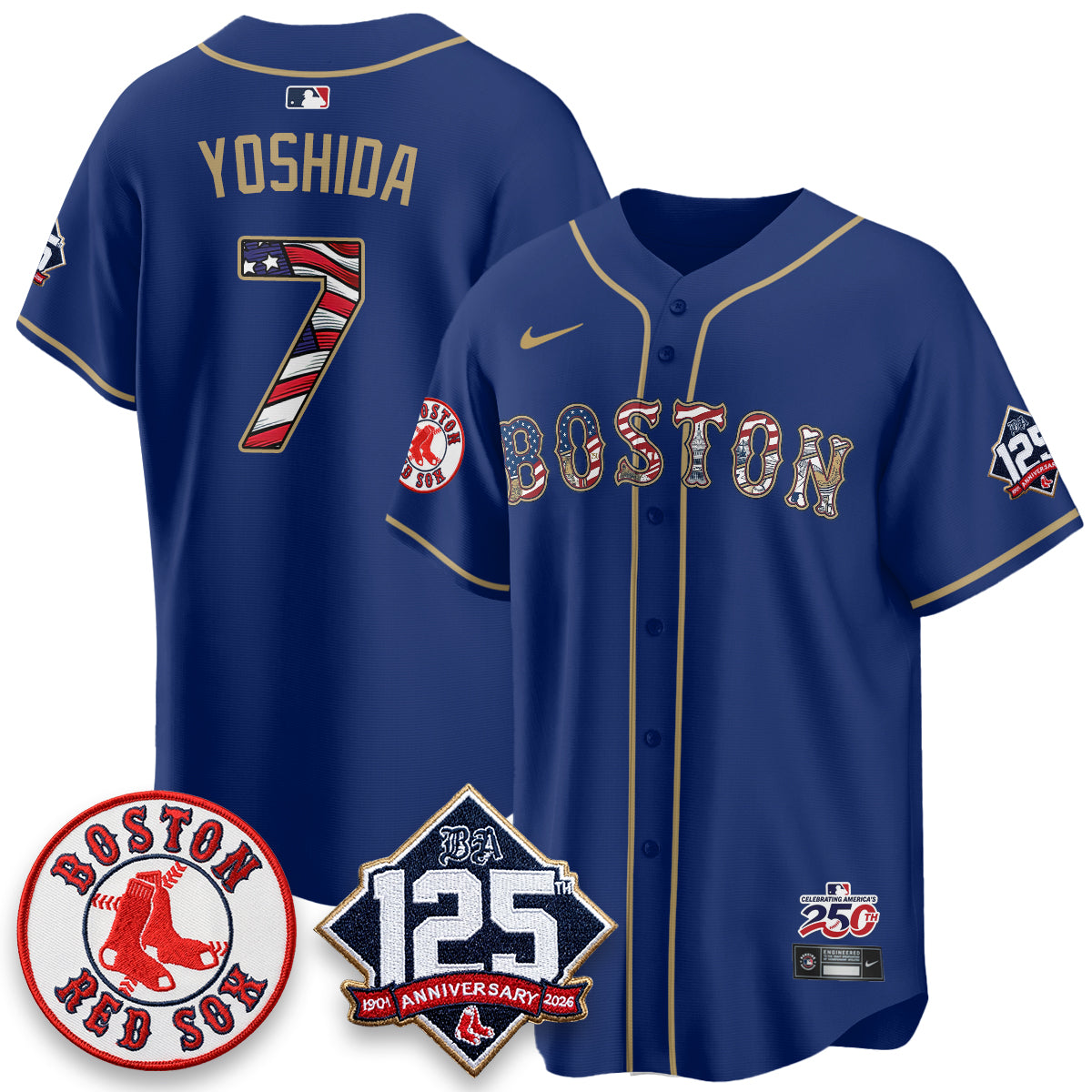 BOS 2026 Independence Day USA Vapor Limited Jersey - Stitched-NQD