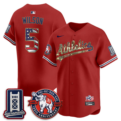 OAK  2026 Independence Day USA Vapor Jersey - Stitched-NQD