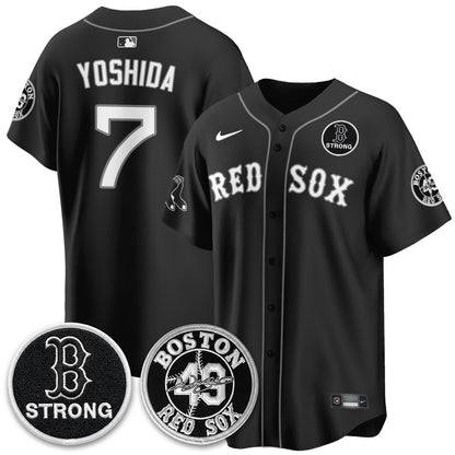 BOS Tim Wakefield Memorial Patch Vaper Premier Limited Jersey - All Stitched V2