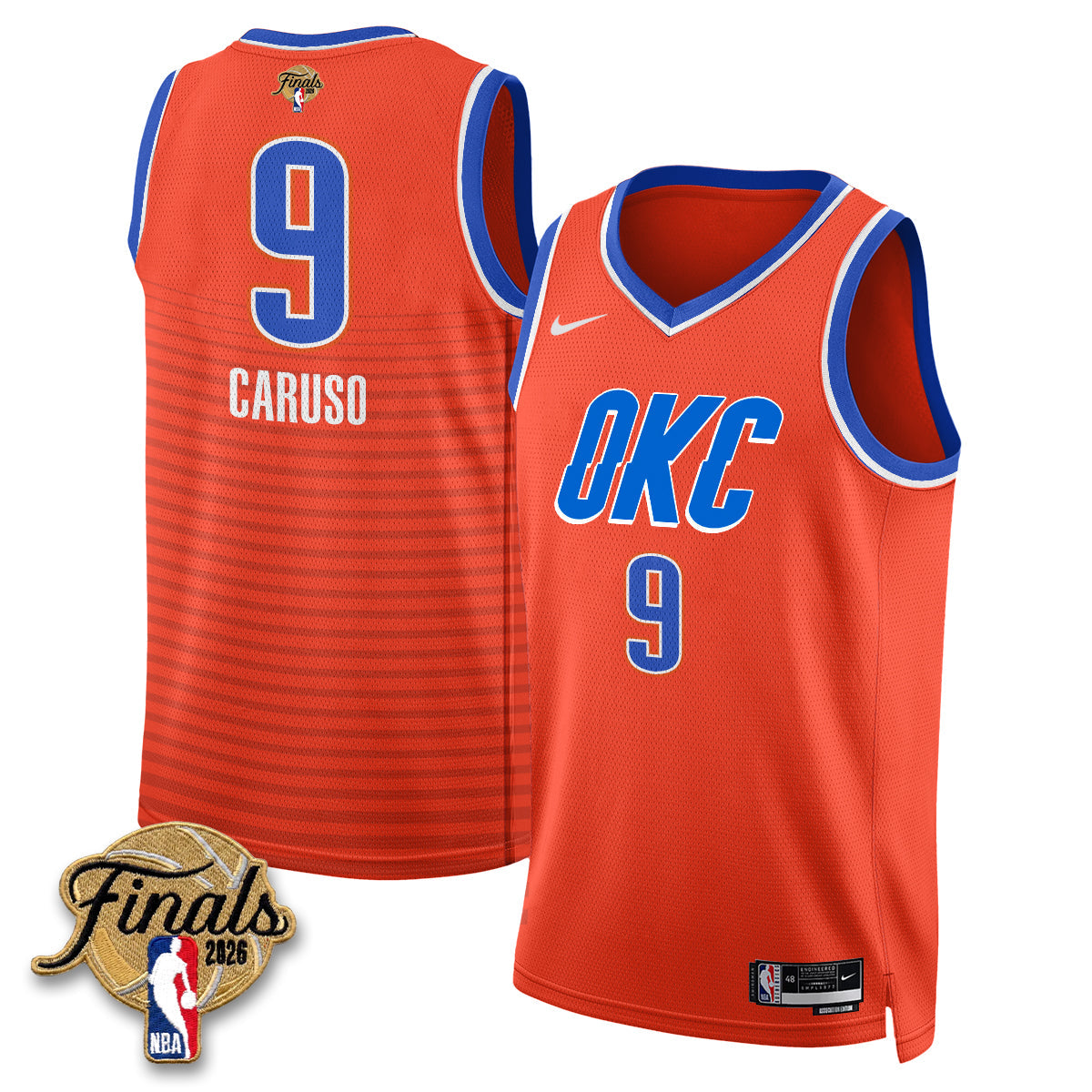 OKC 2026 NBA Western Conference Champions Vapor Jersey V2- Stitched-NQD