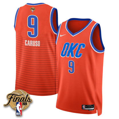 OKC 2026 NBA Western Conference Champions Vapor Jersey V2- Stitched-NQD