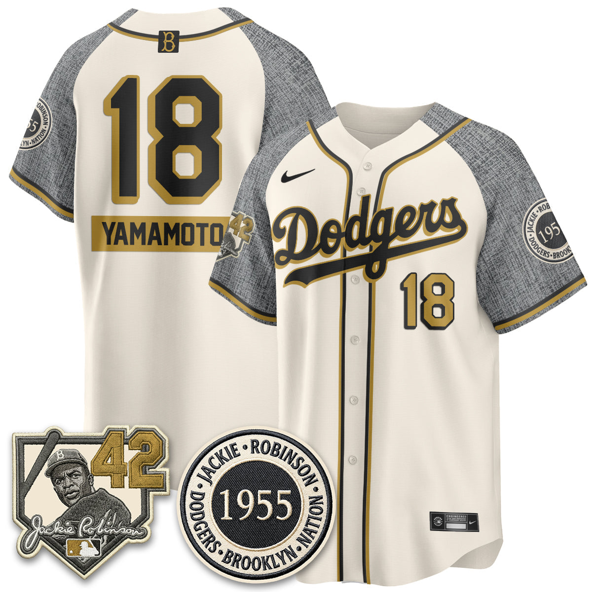 LAD 2026 New Era Jackie Robinson Vapor Limited Jersey -  All Stitched-NQD