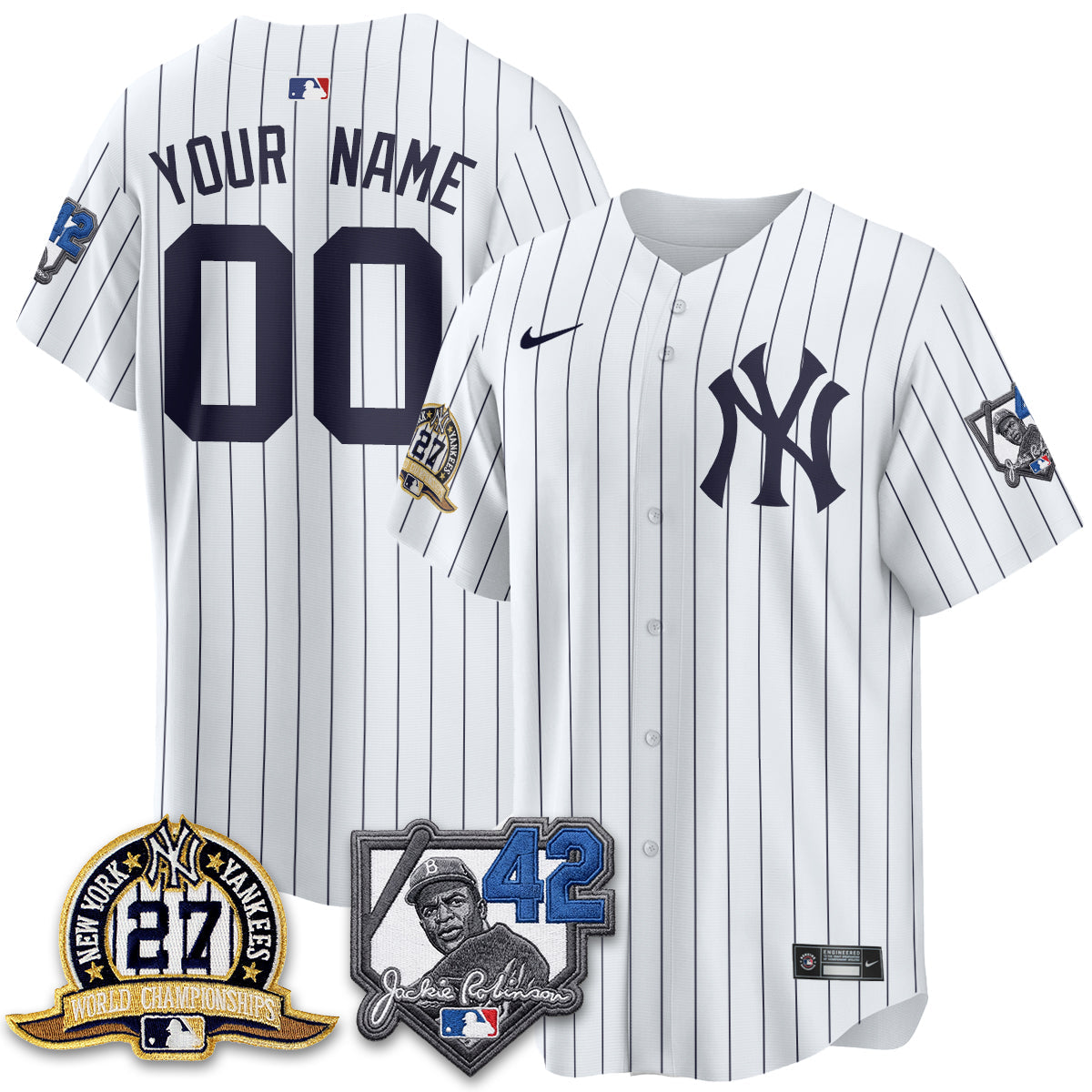 NYY 2026 Jackie Robinson Day Vapor Limited Custom Jersey - Stitched-NQD