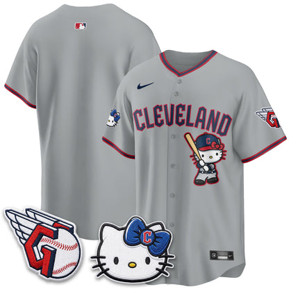Cleveland Guardians x Meow KT Vapor Jersey - Stitched-NQD