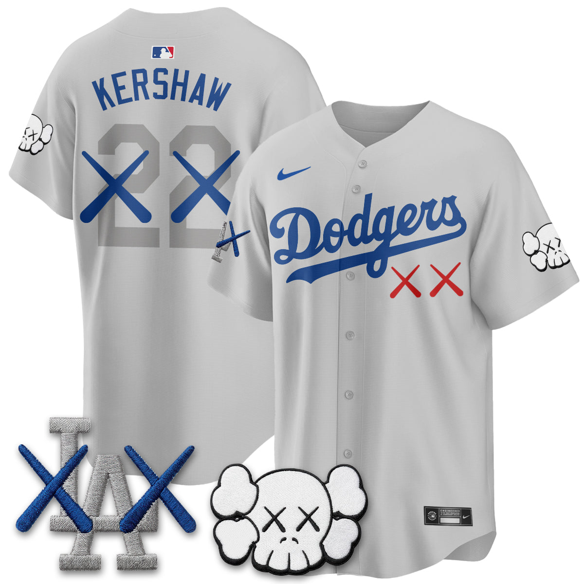 Los Angeles Dodgers x KAWS Edition Vapor Jersey - Stitched