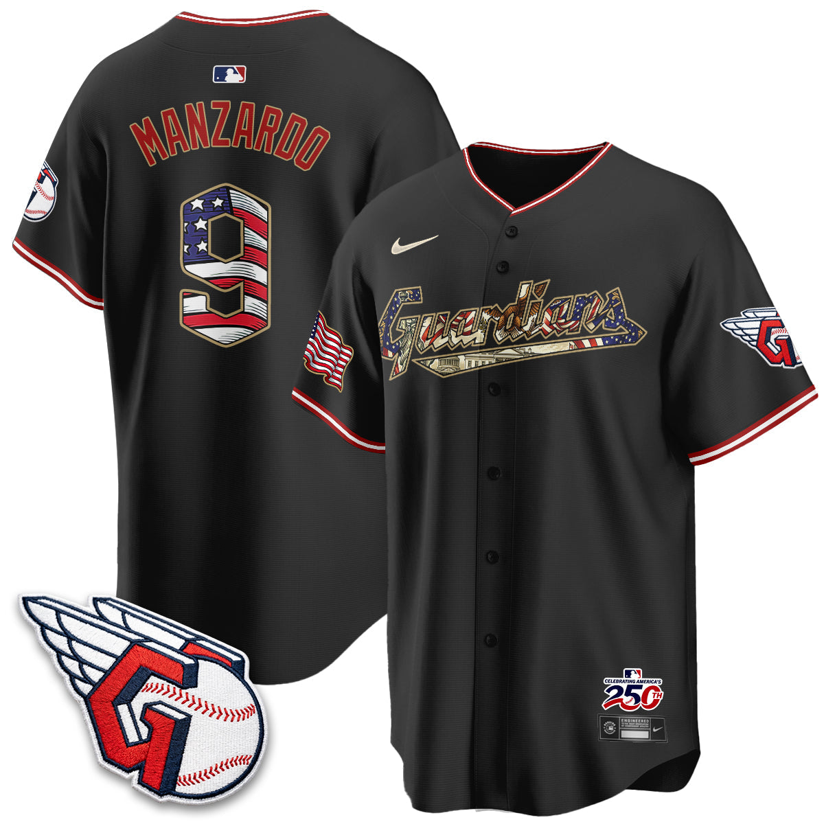 CLE 2026 Independence Day USA Vapor Jersey - Stitched-NQD