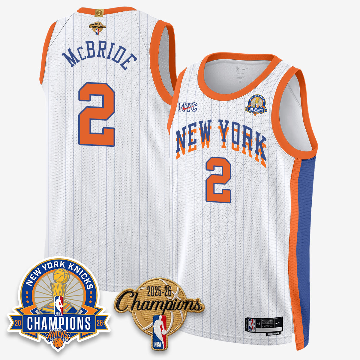 New York Knicks 2026 Basketball Champions Special Edition Vapor Jersey V2- Stitched