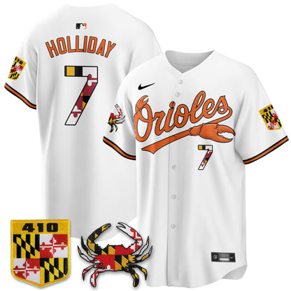 Baltimore Orioles Crab x Maryland Vapor Limited Jersey - Stitched-NQD