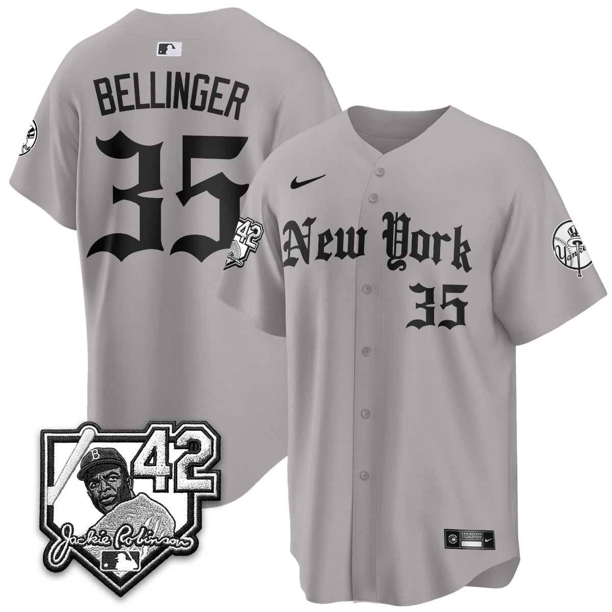 NYY 2026 Jackie Robinson Day Gothic Vapor Limited Jersey - Stitched-NQD