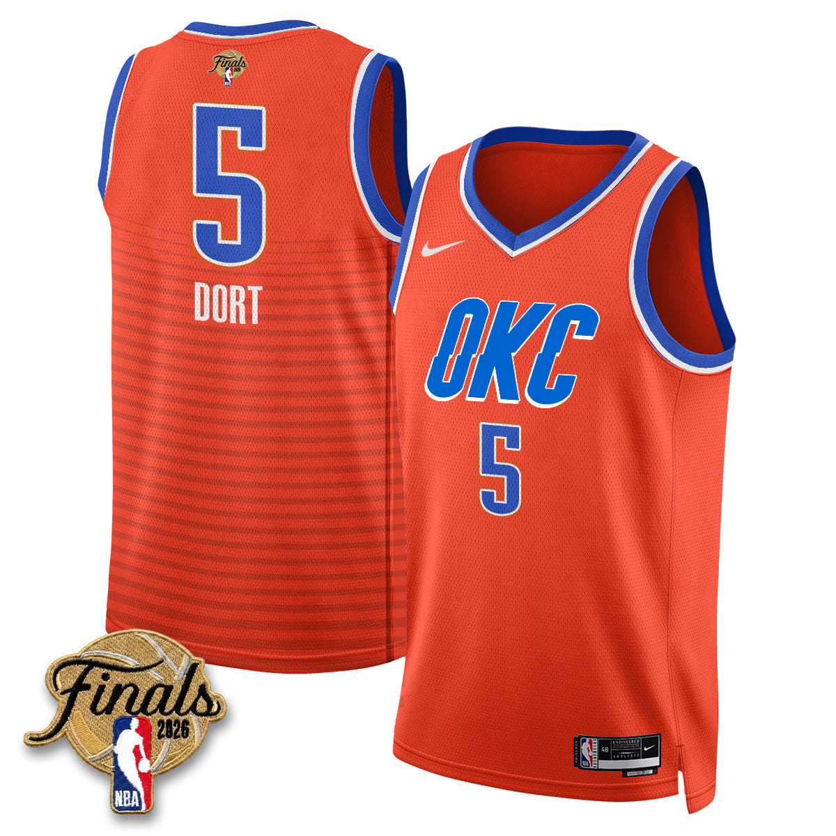 OKC 2026 NBA Western Conference Champions Vapor Jersey V2- Stitched-NQD