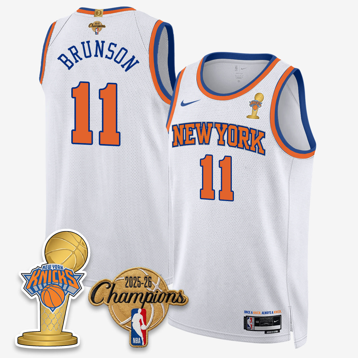 NYK 2026 Basketball Champions Vapor Jersey - Stitched-NQD