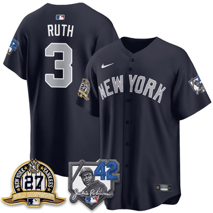 NYY 2026 Jackie Robinson Day Vapor Limited Jersey - Stitched-NQD