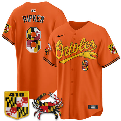 Baltimore Orioles Crab x Maryland Vapor Limited Jersey - Stitched-NQD