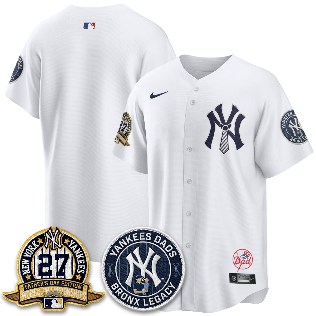 NYY Happy Father's Day 2026 Jersey - Stitched