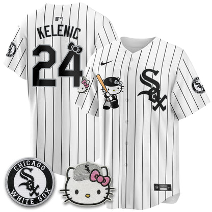Chicago White Sox x Meow KT Vapor Jersey - Stitched-NQD