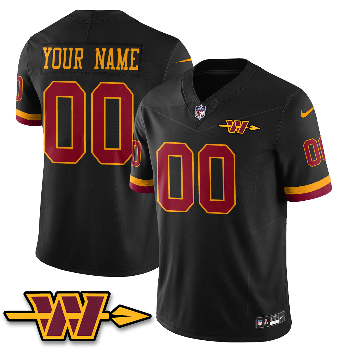 WAS Hail Raiser Vapor Custom Jersey - Stitched-NQD