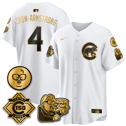 CHC 150th Anniversary Harry Caray Holy Cow Vapor Premier Limited Jersey - All Stitched V3
