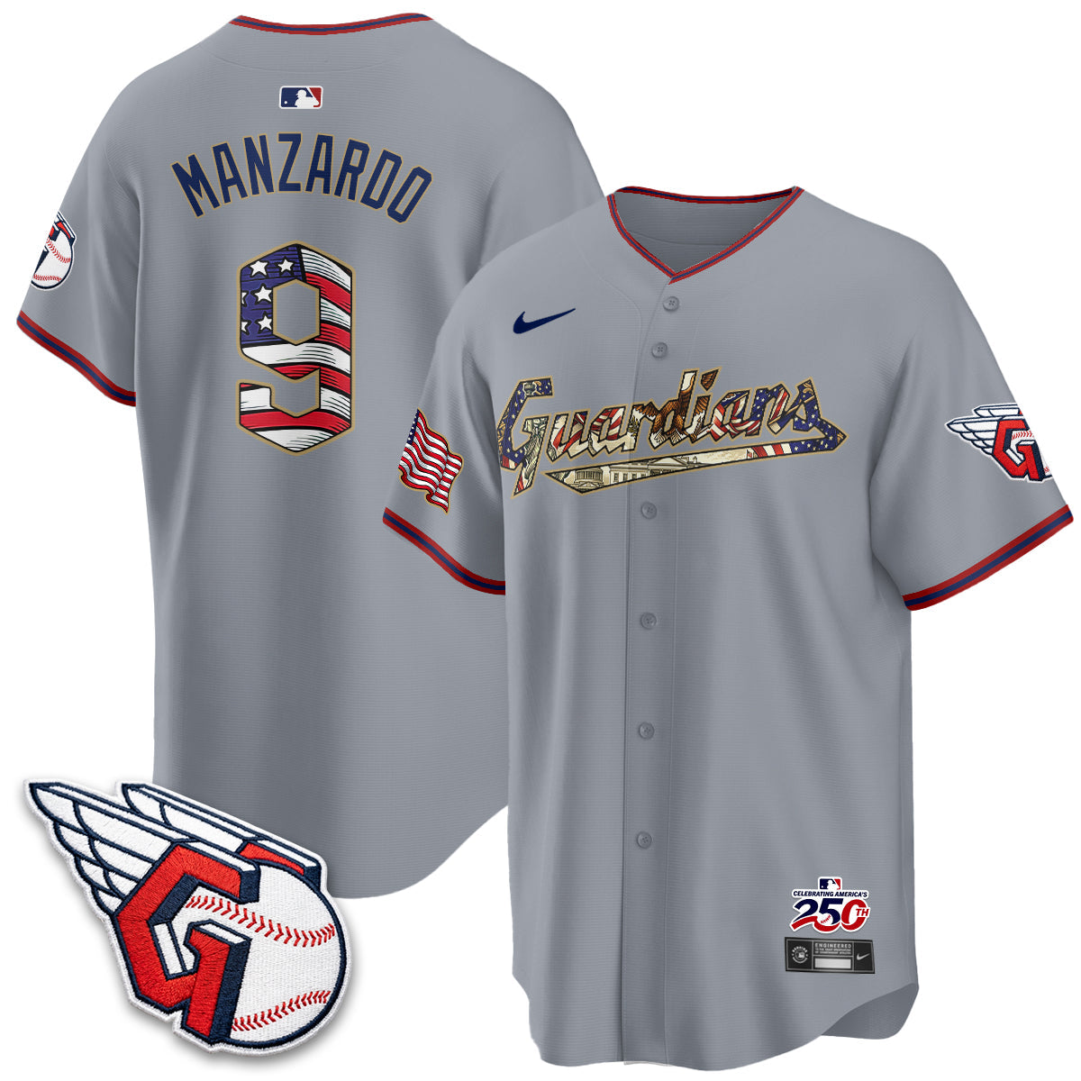 CLE 2026 Independence Day USA Vapor Jersey - Stitched-NQD