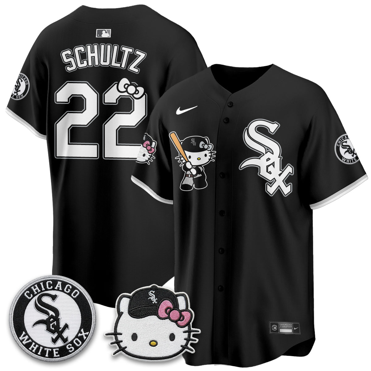 Chicago White Sox x Meow KT Vapor Jersey - Stitched-NQD