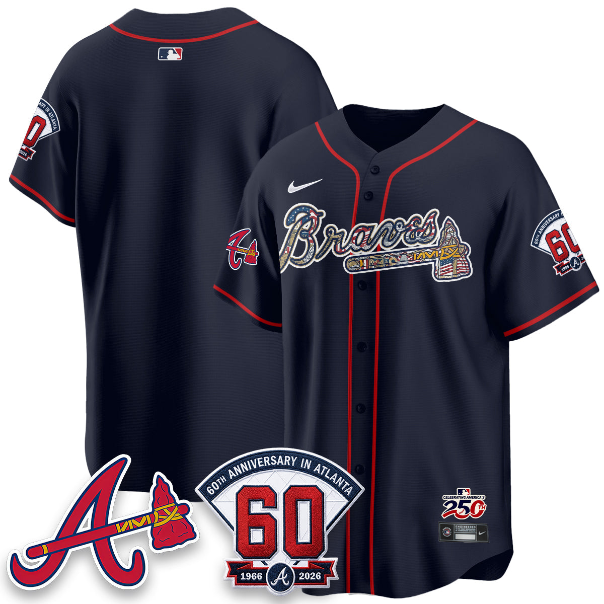 ATL 2026 Independence Day USA Vapor Limited Jersey - Stitched-NQD