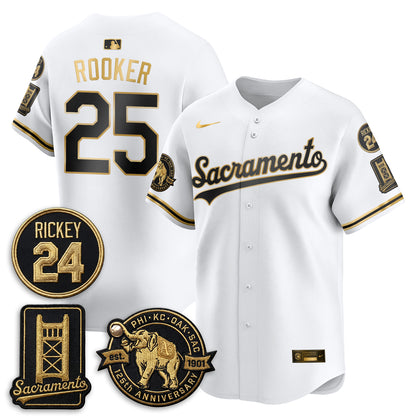 OAK 2026 Alternate Sacramento 125 Years Limited Vapor Gold Edition Jersey - All Stitched