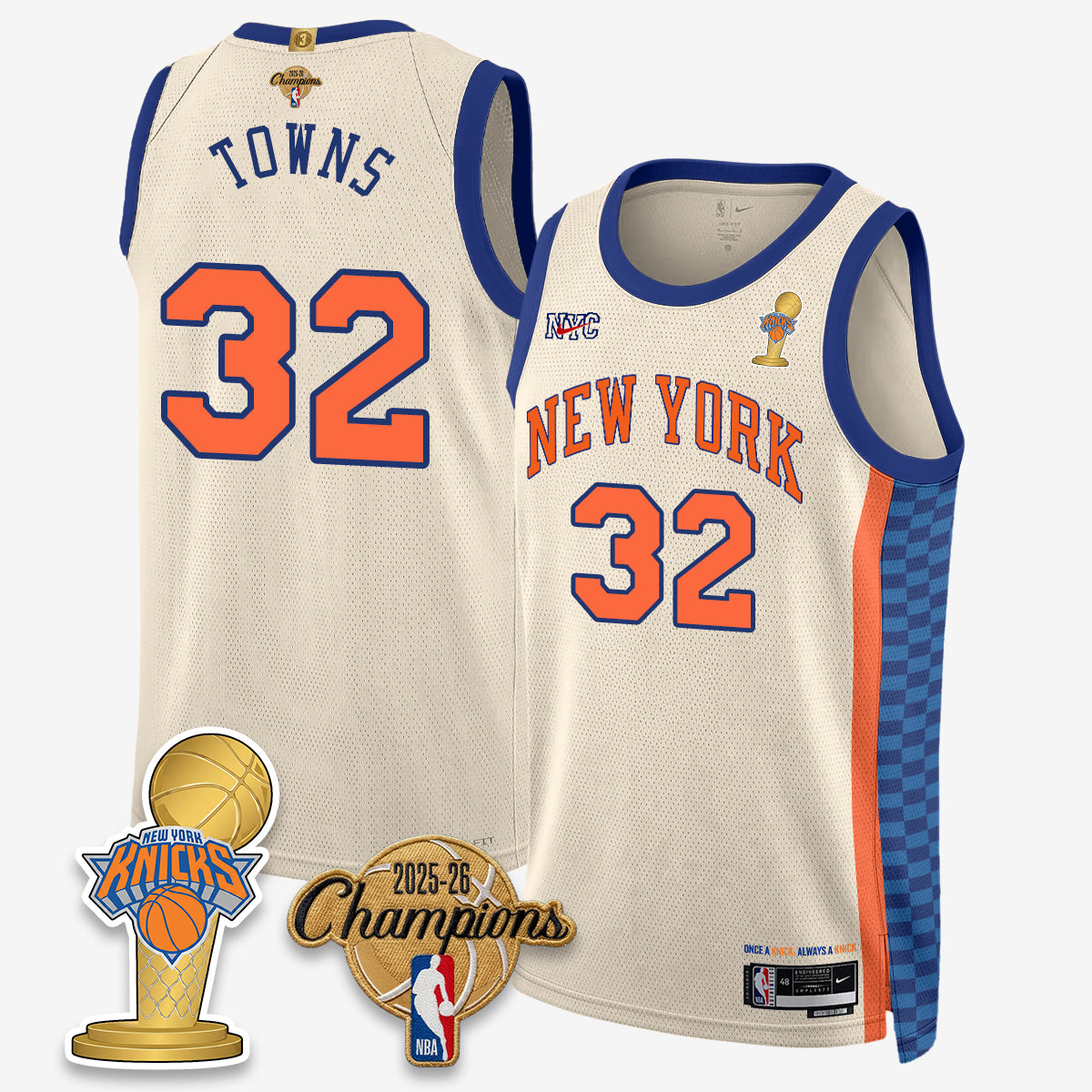 NYK 2026 Basketball Champions Vapor Jersey - Stitched1-NQD
