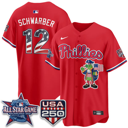 Philadelphia Phillies 2026 All Star Phanatic Edition Vapor Jersey - Stitched