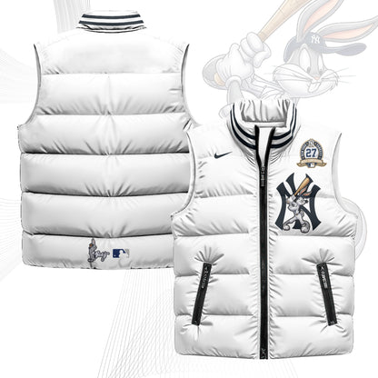 New York Yankees Edition Unisex Puffer Vest - Printed-NQD