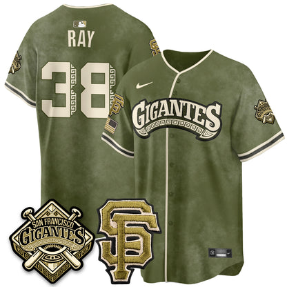 SF New Era Olive 2026 Armed Forces Day Jersey - All Stitched