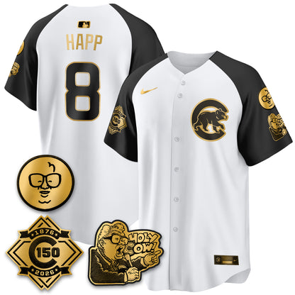 CHC 150th Anniversary Harry Caray Holy Cow Vapor Premier Limited Jersey - All Stitched V3