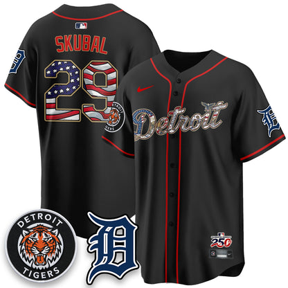 DET 2026 Independence Day USA Vapor Limited Jersey - Stitched-NQD
