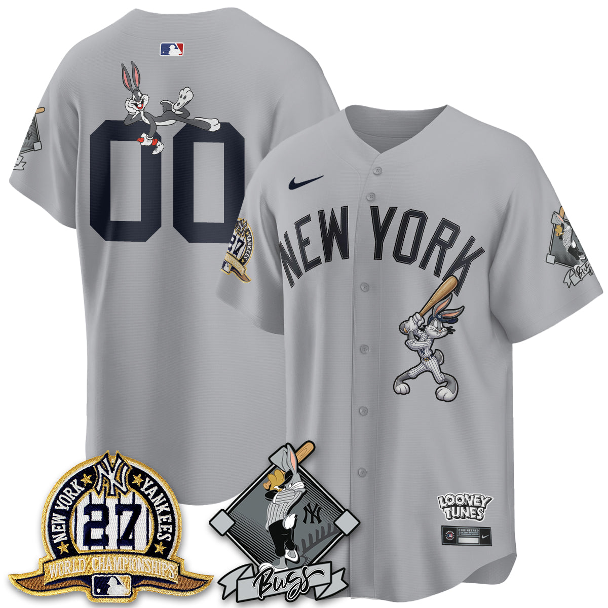New York Yankees Bunny Vapor Limited Custom Jersey V2- Stitched