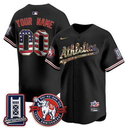 OAK  2026 Independence Day USA Vapor Custom Jersey - Stitched-NQD