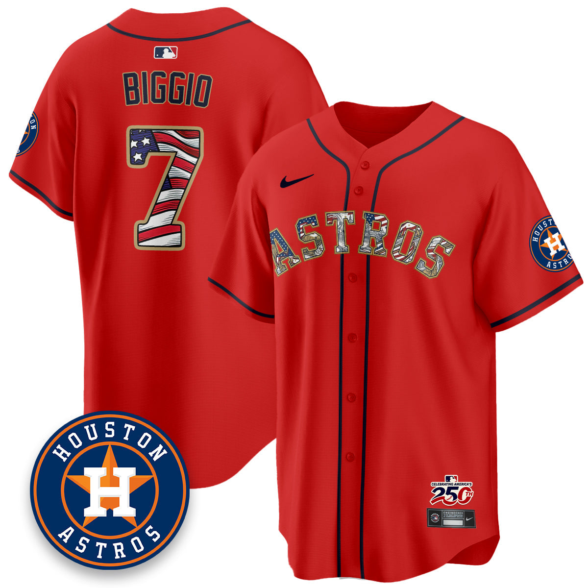 HOU 2026 Independence Day USA Vapor Limited Jersey - Stitched-NQD