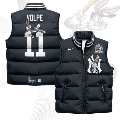 New York Yankees Edition Unisex Puffer Vest - Printed-NQD