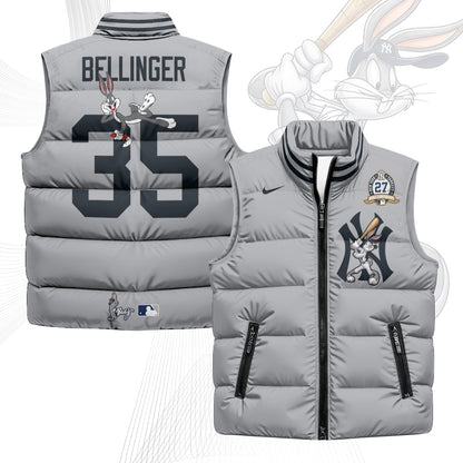 New York Yankees Edition Unisex Puffer Vest - Printed-NQD