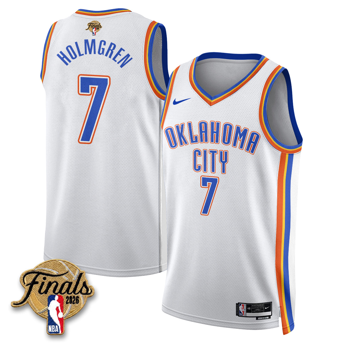 OKC 2026 NBA Western Conference Champions Vapor Jersey V2- Stitched-NQD